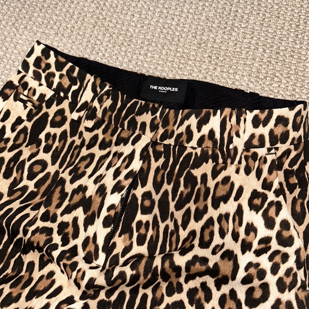 THE KOOPLES leopard pants size 34
